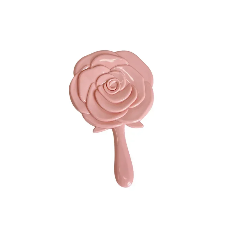 Makeup Mirror Flower Makeup Tools and Accessories Makeup Rose Mirror Portable Mirror Handheld Cute Handle - Image 5