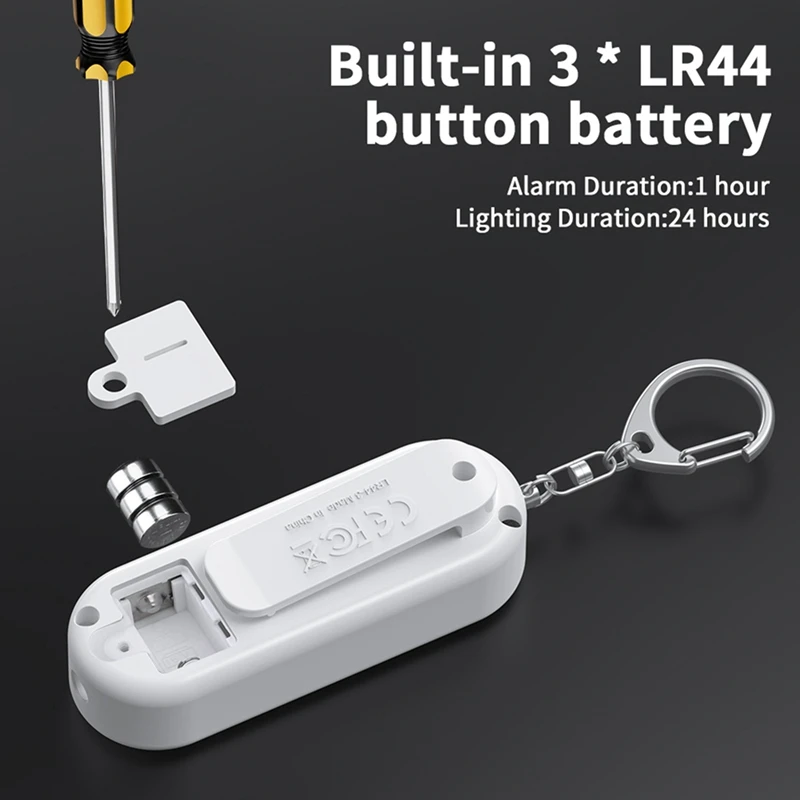 Smart-3X alarma Personal alarma de autodefensa 125DB sirena de defensa Personal para niños mujeres llavero de alarma portátil de seguridad