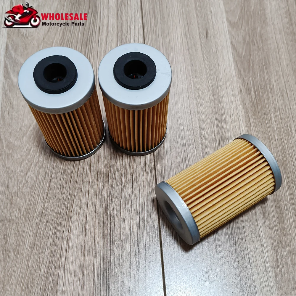 

1/2/4/6/8/10pc Yellow Color Motorcycle Paper Oil Filters for KT/M 125 200 250 390 Du/ke / RC 250 EXC Racing Power parts