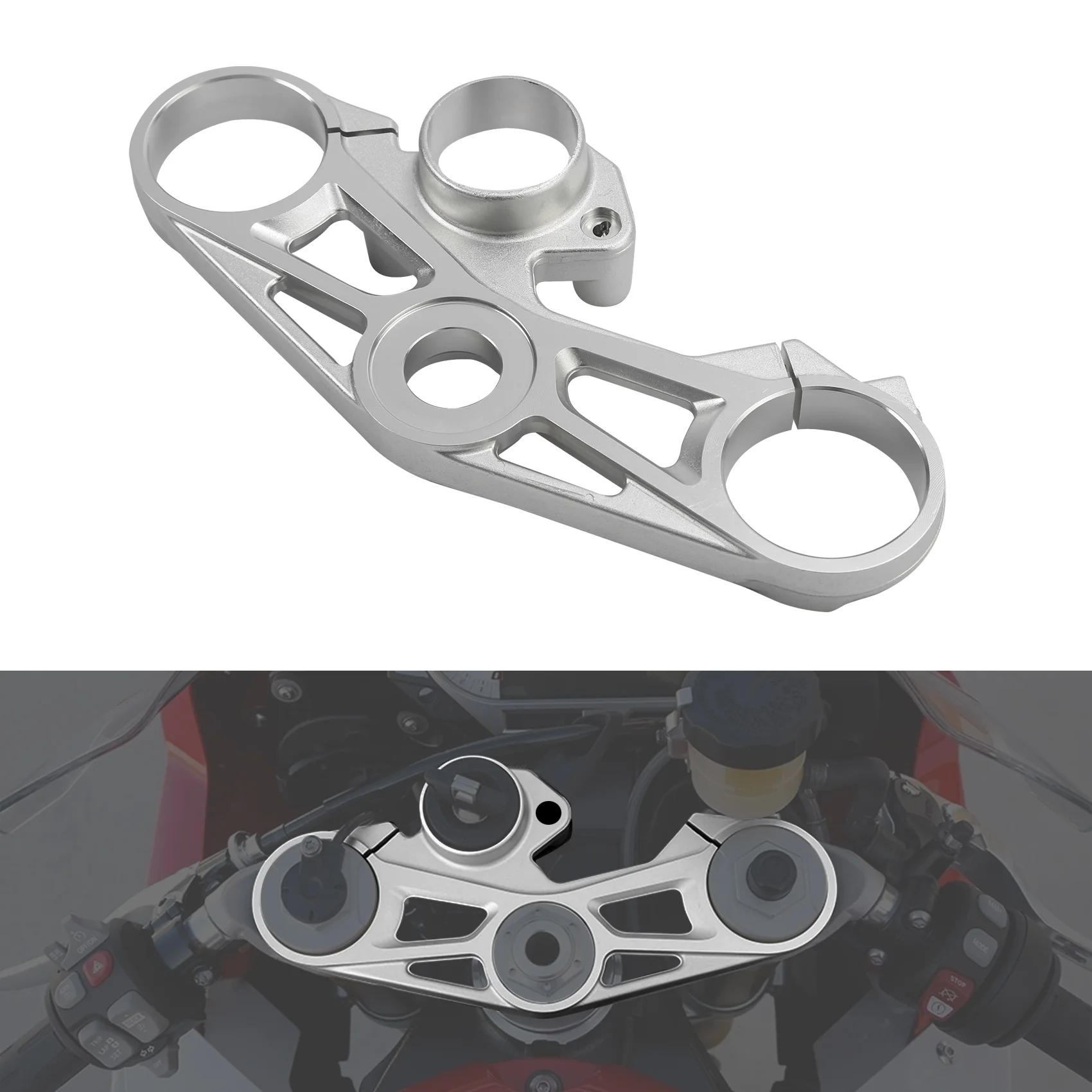 

Upper Fork Cross Brace Triple Clamp Fit For BMW S1000RR 2015-2019 2016 2017 2018