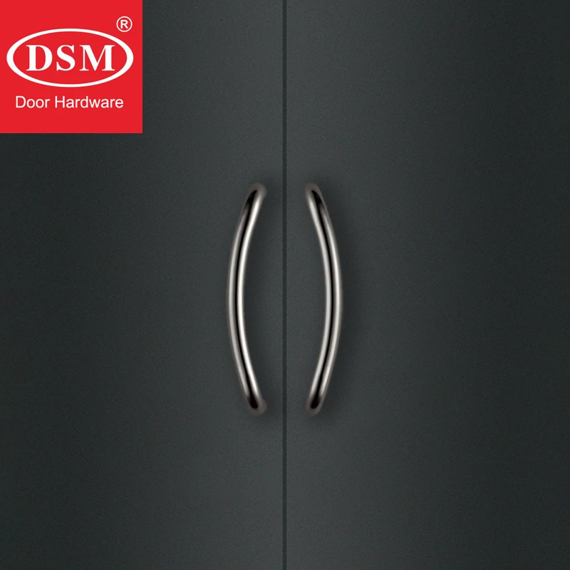 Small Exquisite 304 Stainless Steel Pull Handle Entrance Door Handles Suitable For Office Store Entry Front Door PA-160-25*330mm