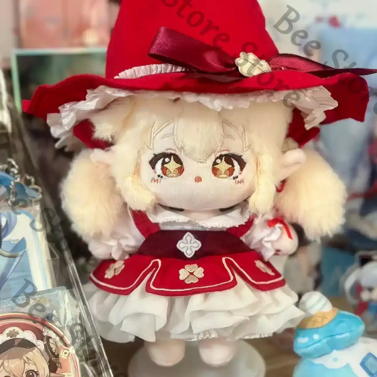 

Подлинная Genshin Impact Game Ambitus Klee атрибут 20 см, высокий уровень внешнего вида, квадратический элемент, хлопковая кукла, плюшевые игрушки, подарок