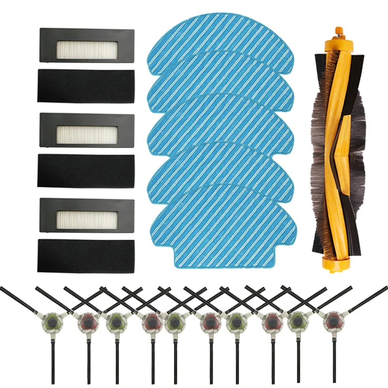 Сменная боковая щетка, HEPA фильтр, Роликовые щетки Для ECOVACS DEEBOT DE55 DE53 DE6G, запасные части, аксессуары, Швабра, тканевые накладки, тряпки Сменная боковая щетка, HEPA фильтр, Роликовые щетки Для ECOVACS DEEBOT DE55 DE53 DE6G, запасные части, аксессуары, Швабра, тканевые накладки, тряпки