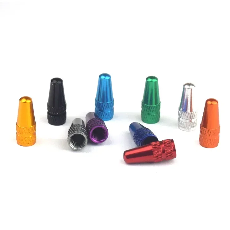 10PCS Aluminum Alloy Road Track Racing Bike Tube Tyre Bicycle Tire Wheel French Valve Cap Valve Caps 6 Colors