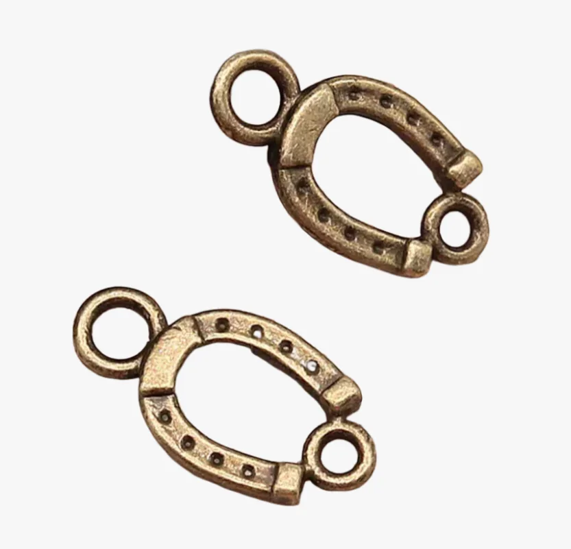

35pcs 18*10mm Vintage horseshoe connector for jewelry findings Zinc alloy metal HW2834