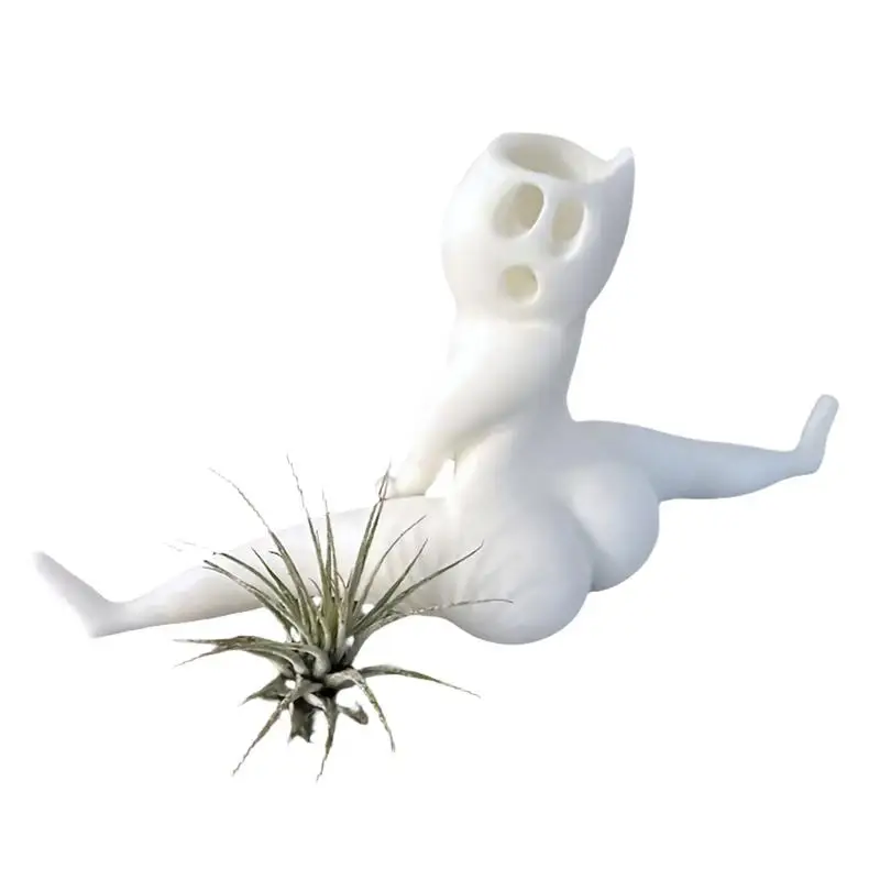 Big Booty Ghost Planter Fern Air Plant Display Succulent Planter Decoration Plant Pots Funny Prank Gift for Home Offices Decor