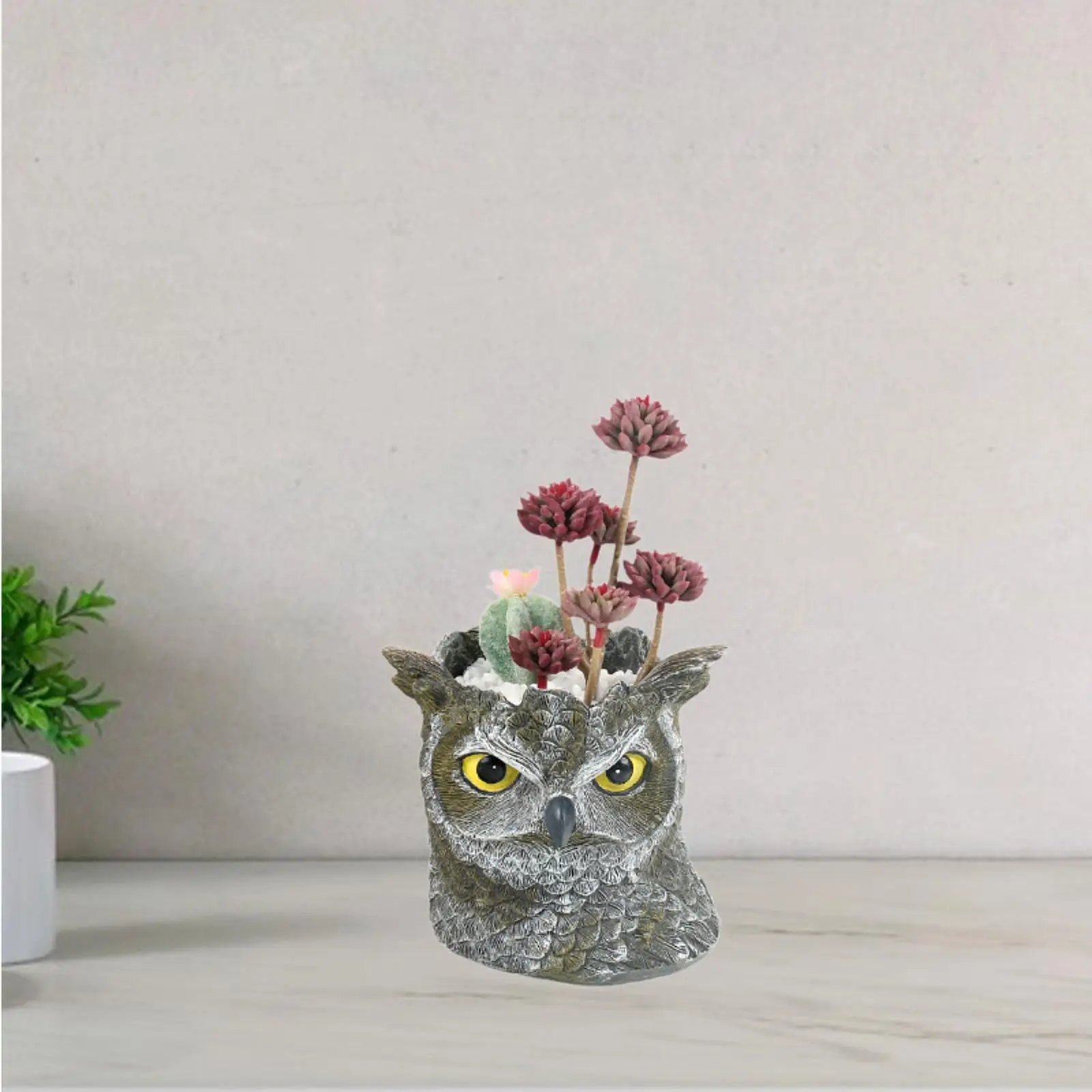 Planter Small Flower Pot Desktop Ornament for Dining Table Lightweight