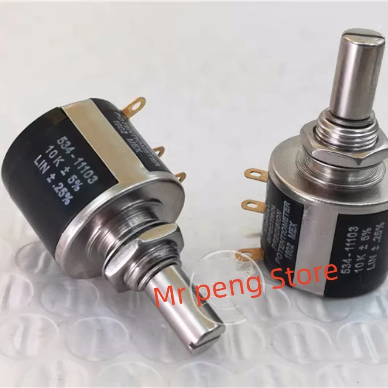 2pcs 534-11103 100R200R 500R1K 2K 5K 10K20K 50K100K multi-coil wire-wound potentiometer