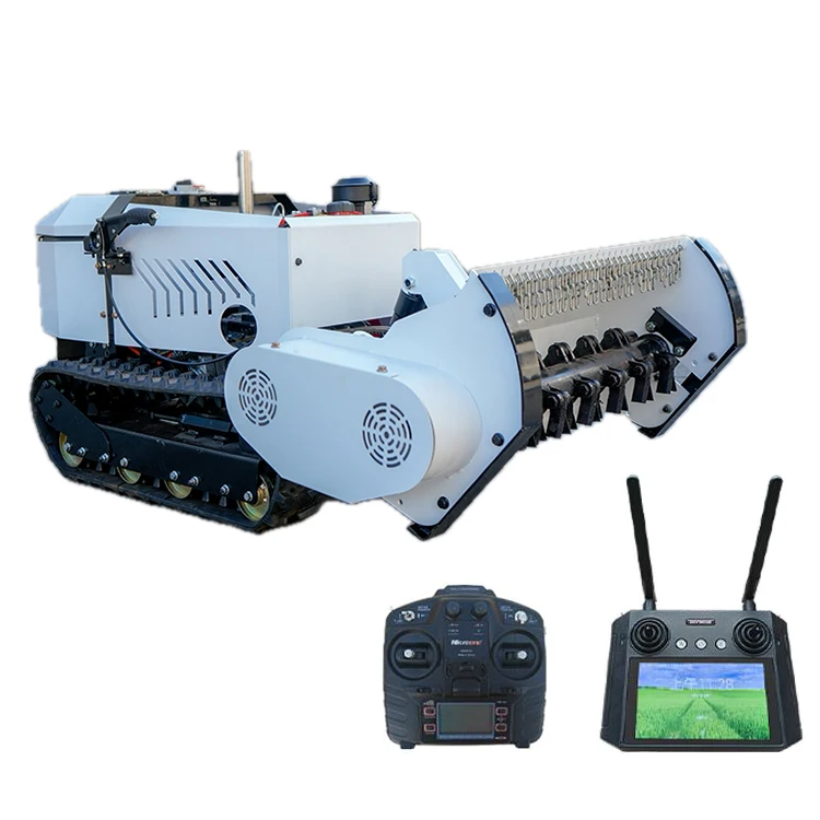 Factory Price Commercial GPS RC Lawn Mower 1 Flail Cutter Remote Control Flail Head Mower for Slope