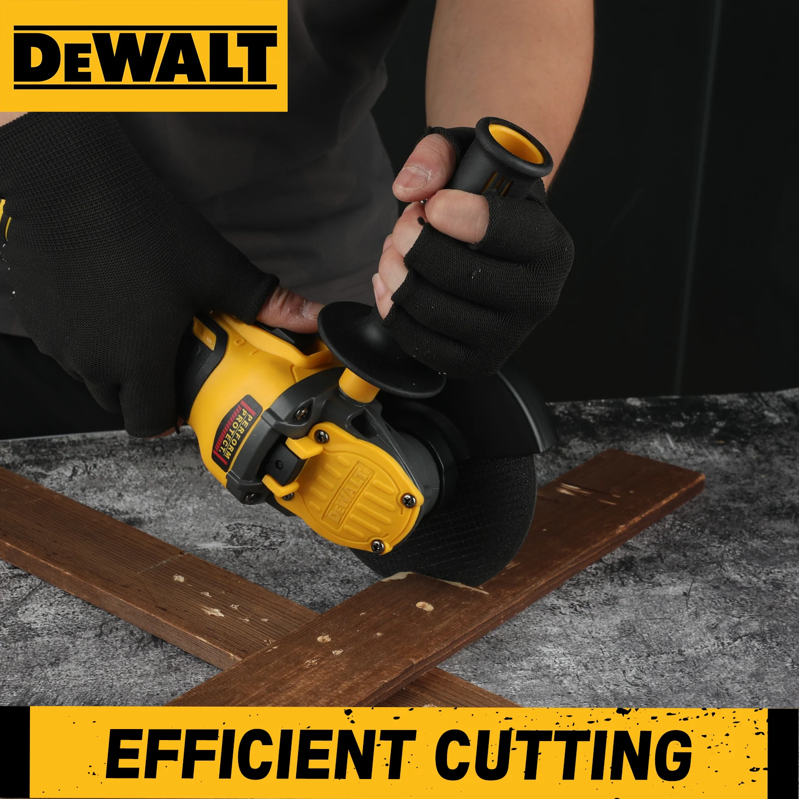 DEWALT Angle Grinder DCG409 20V Cordless Brushless Power Tool Cutting Machine 125mm Rechargeable Portable Polisher