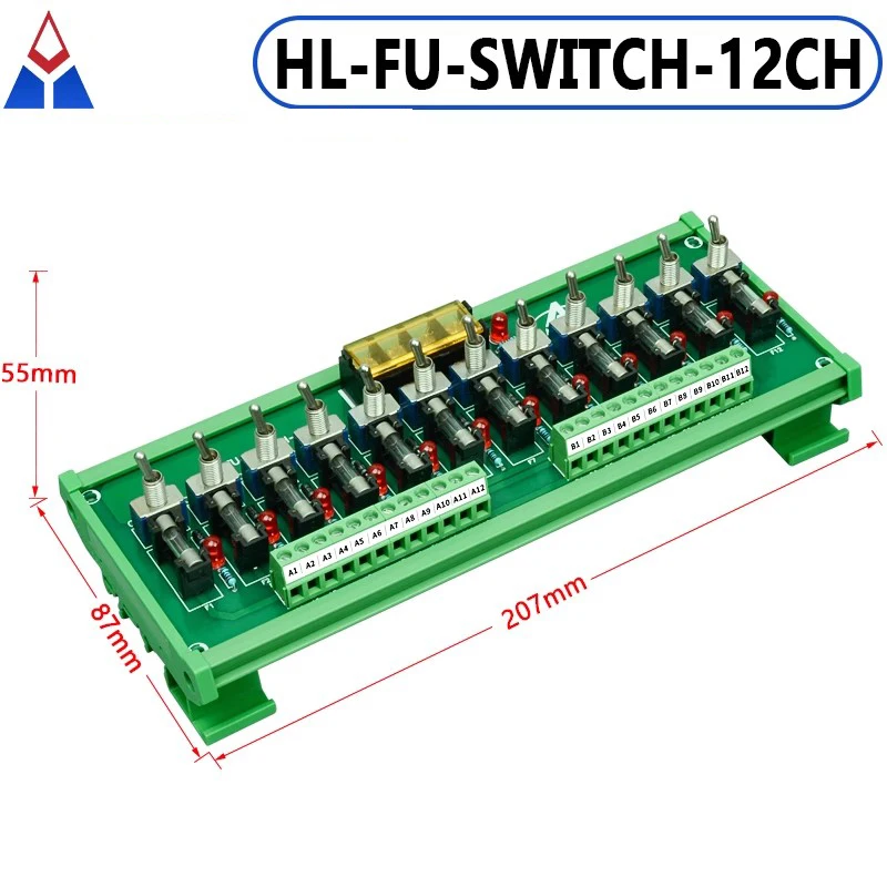 12V 24V Stromverteiler 16-Wege-Sicherungskasten mit Schalter für Stromversorgung, Stromverdrahtung, LED-Schalter – Detail 9