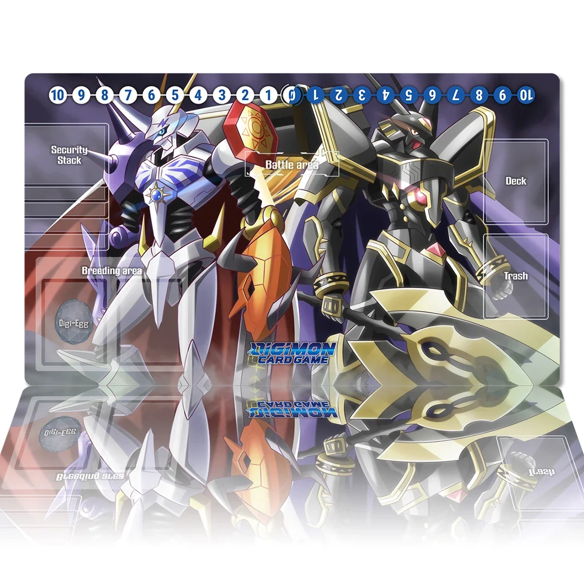 Digimon Playmat Omnimon Alphamon DTCG CCG Card Game Board Game Mat Anime Mouse Pad Custom Desk Mat Gaming Accessories Zones Bag