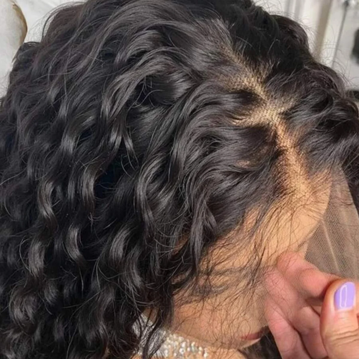Perruque Lace Front Jerry Curly en Cheveux Humains Remy Kinky Curly, Perruques Frontales HD Transparentes Brésiliennes 13x4 13x6 pour Femme