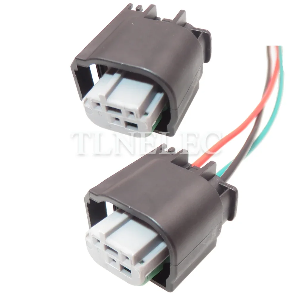 3 Pin Way Auto Tail Light Sealed Socket With Wires Car Throttle Low Current Wiring Cable Connectors For BMW 1J0972483 2-967642-1
