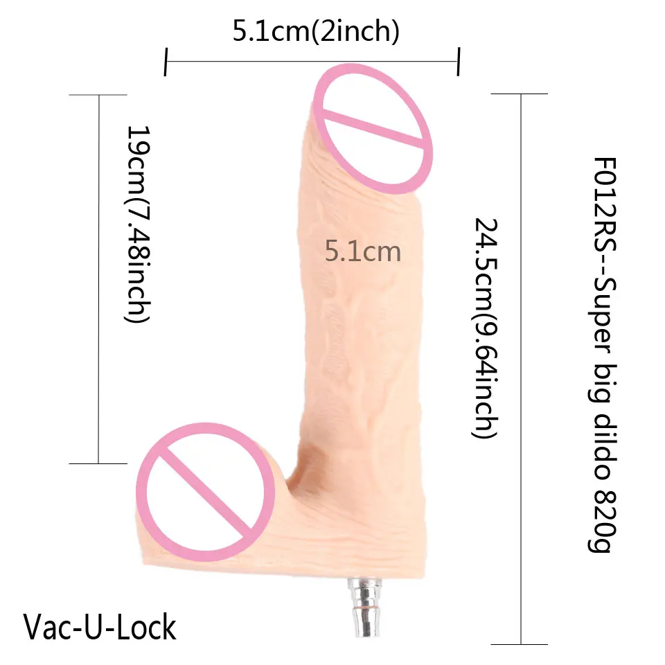 Fredorch 13 Types Flesh Quick Lock Sex Machine Dildo Attachments Premium Love Machine Toys For Vagina and Anal Masturbation