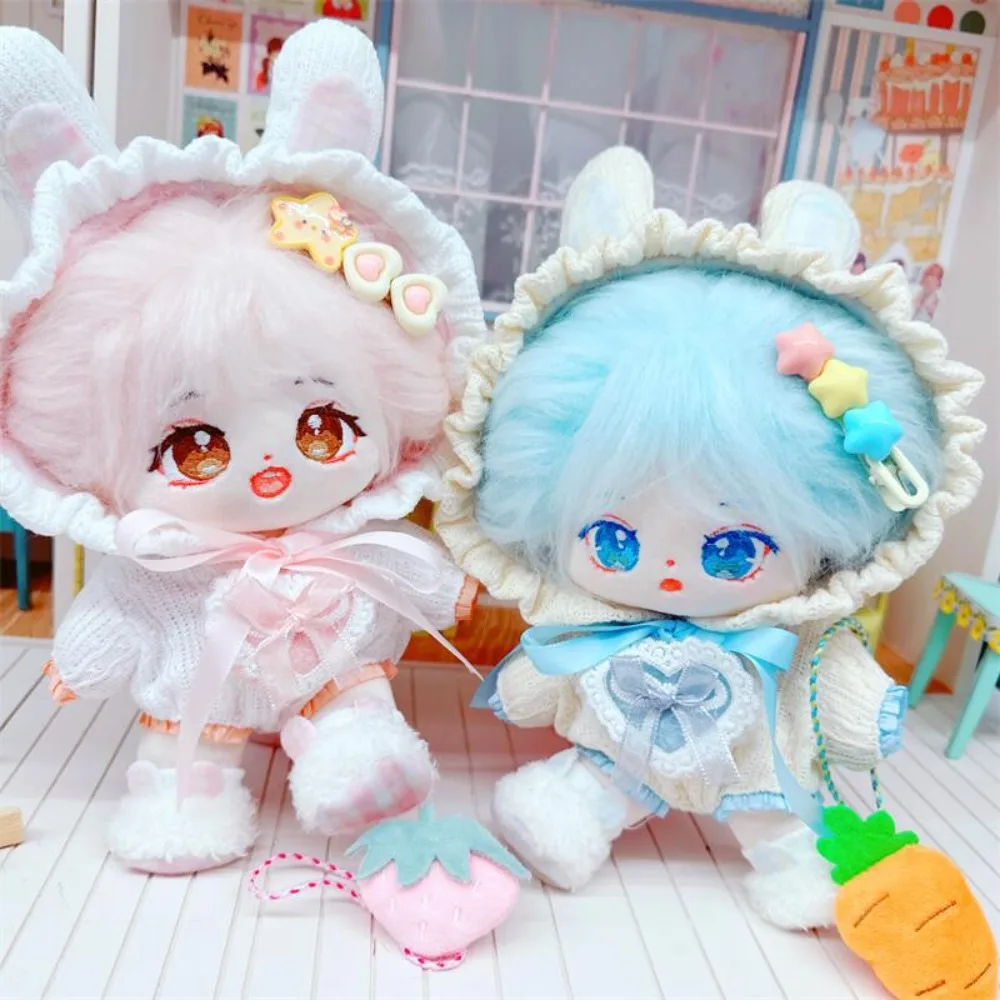 Toy Collectible Cloth 20cm Cotton Doll Clothes Dress Set Uniform Doll Clothes Outfit Set Striped Skirt Cute