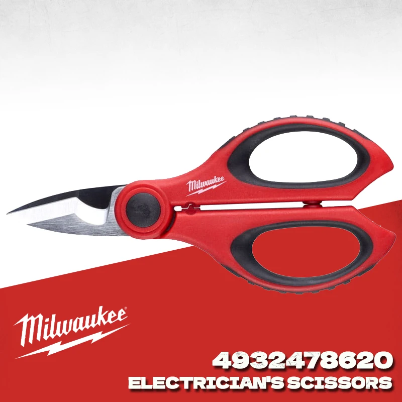 MILWAUKEE 4932478620 Electricians Scissors With Storage Power Tool Accessories Hand Tools Scissors