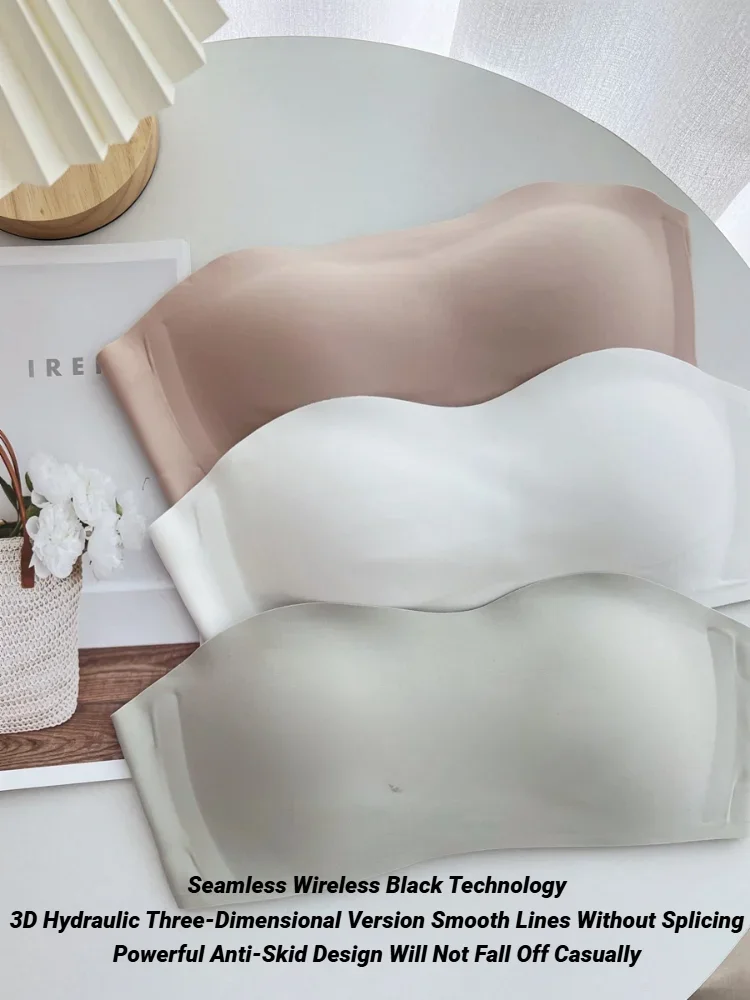 Bras For Women Non-Wire Bra Invisible Cup Padded Brassiere Seamless Underwear Female Sexy Lingerie Women'S Without Straps
