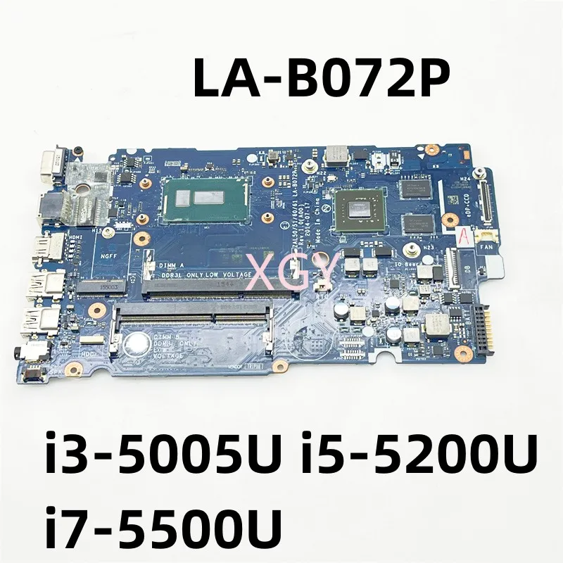 LA-B072P Mainboard For DELL Latitude 3450 3550 Laptop Motherboard 01J67F 1J67F 0KFY45 i3-5005U i5-5200U i7-5500U 830M 2GB GPU