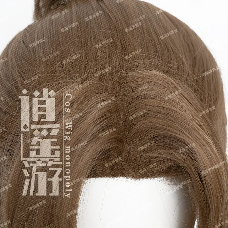 ファイナルファンタジー VII エアリス コスプレウィッグ ふわふわ前髪 タイガークリップ ポニーテール ハロウィンギフト