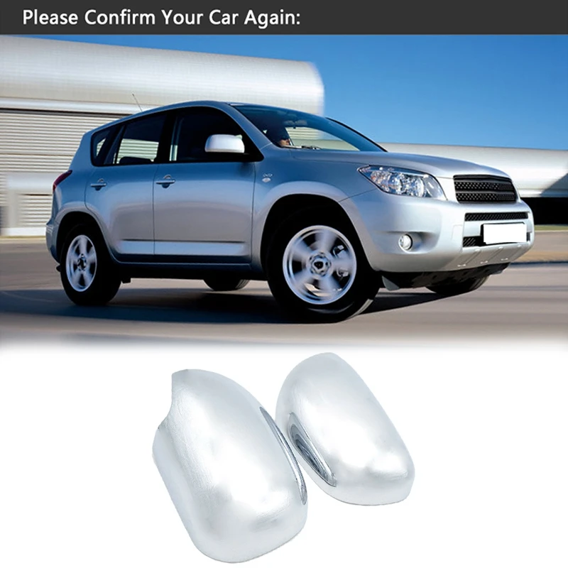 Chrome Door Side Mirror Cover Cap Trim For Toyota RAV4 XA30 2006 - 2012