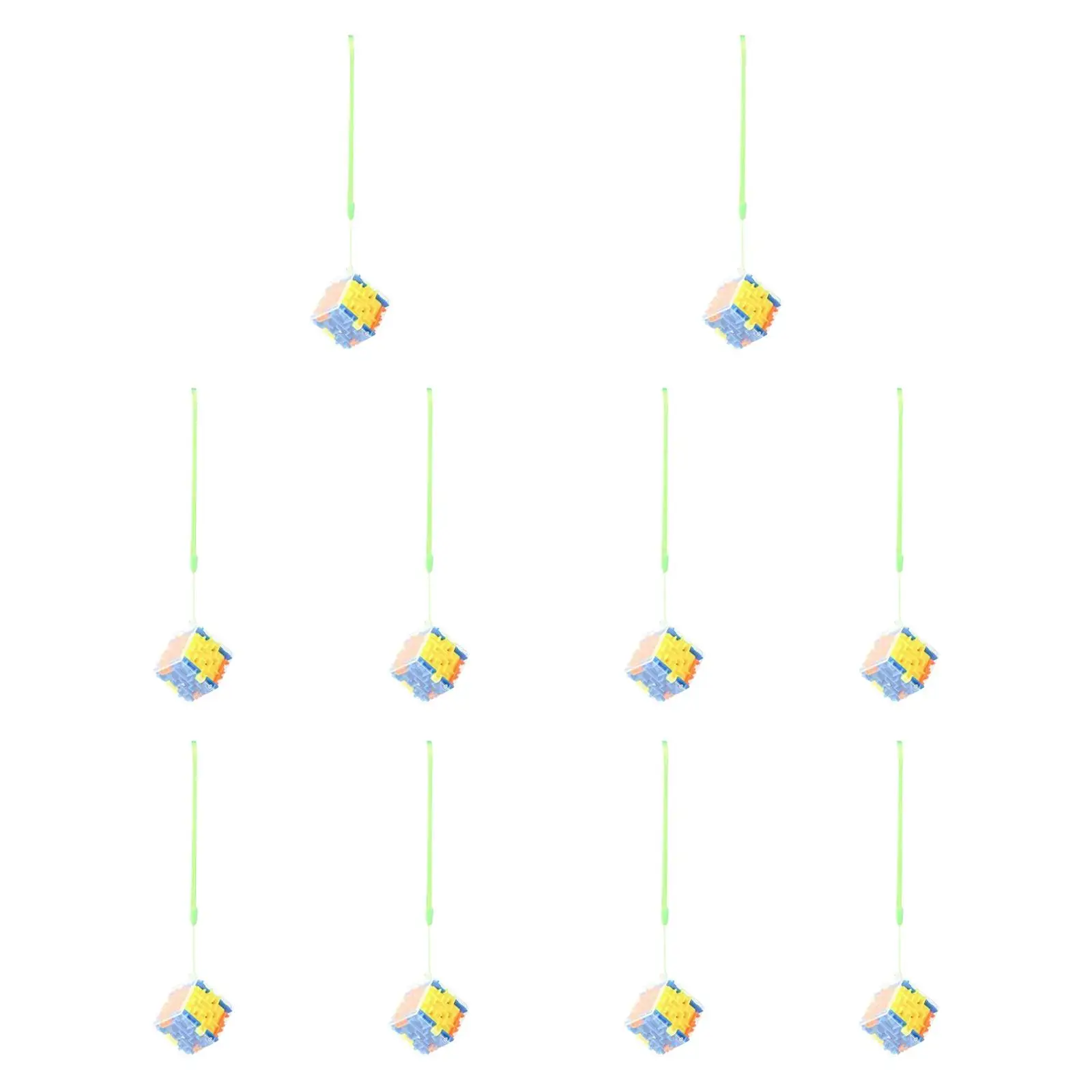 10x Labyrinth-Puzzle-Spielzeug, Feinmotorik, 3D-Würfelbox für Reisen, Valentinstag, Kinder