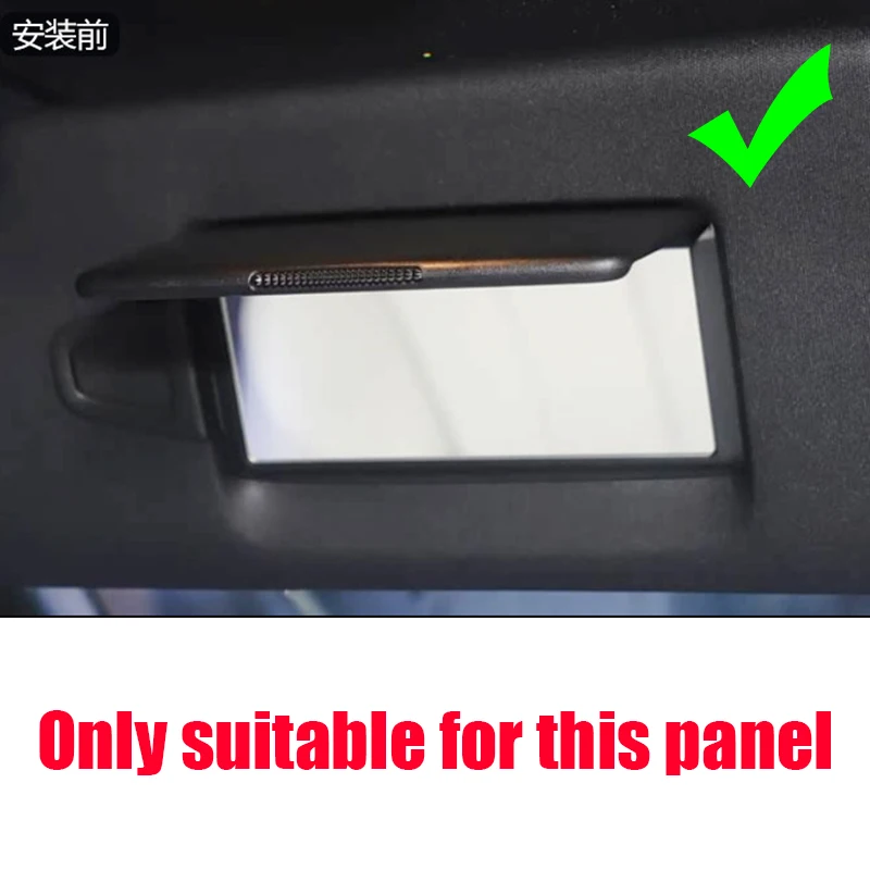 For Mercedes-Benz E-Class S214 W214 2024 2025 2026Interior makeup mirror panel decorative cover made of stainless steel material