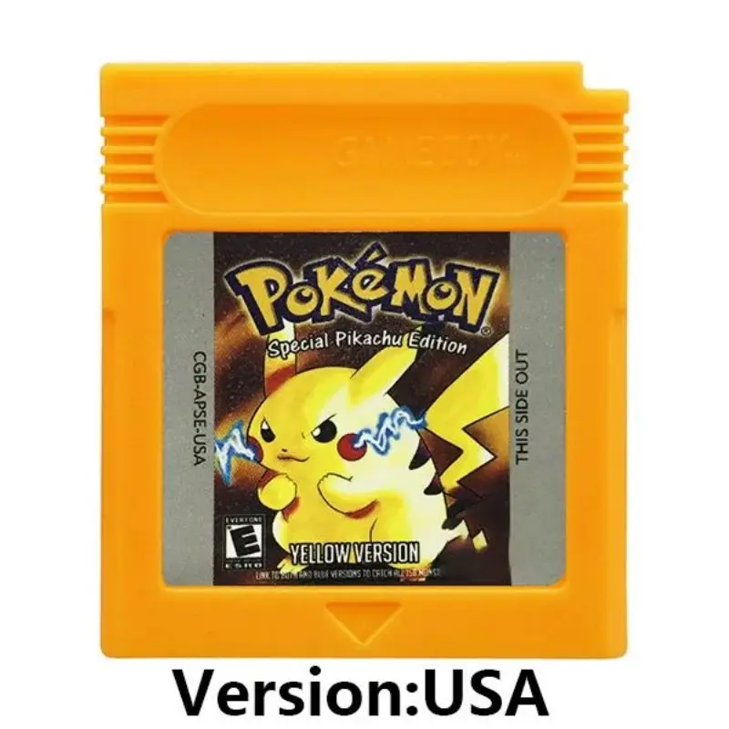 Set di 7 scatole della serie Pokemon, cassetta GBC classica a 16 bit per console a cartuccia per videogiochi, versione usa, ESP,FRA,ITA,