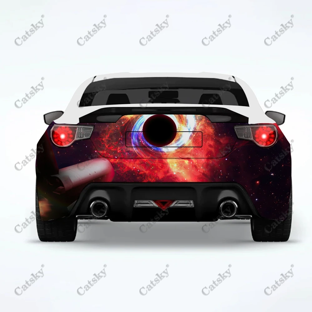 

black hole starry sky galaxy Car stickers truck rear tail modification painting suitable for truck pain accessories decals