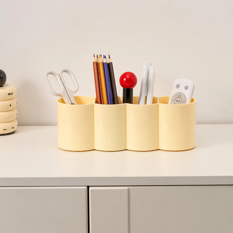 

Dopamine Pen Holder Large Capacity Sundries Storage Box Living Room Office Desktop Multifunctional Makeup Brush Organizers