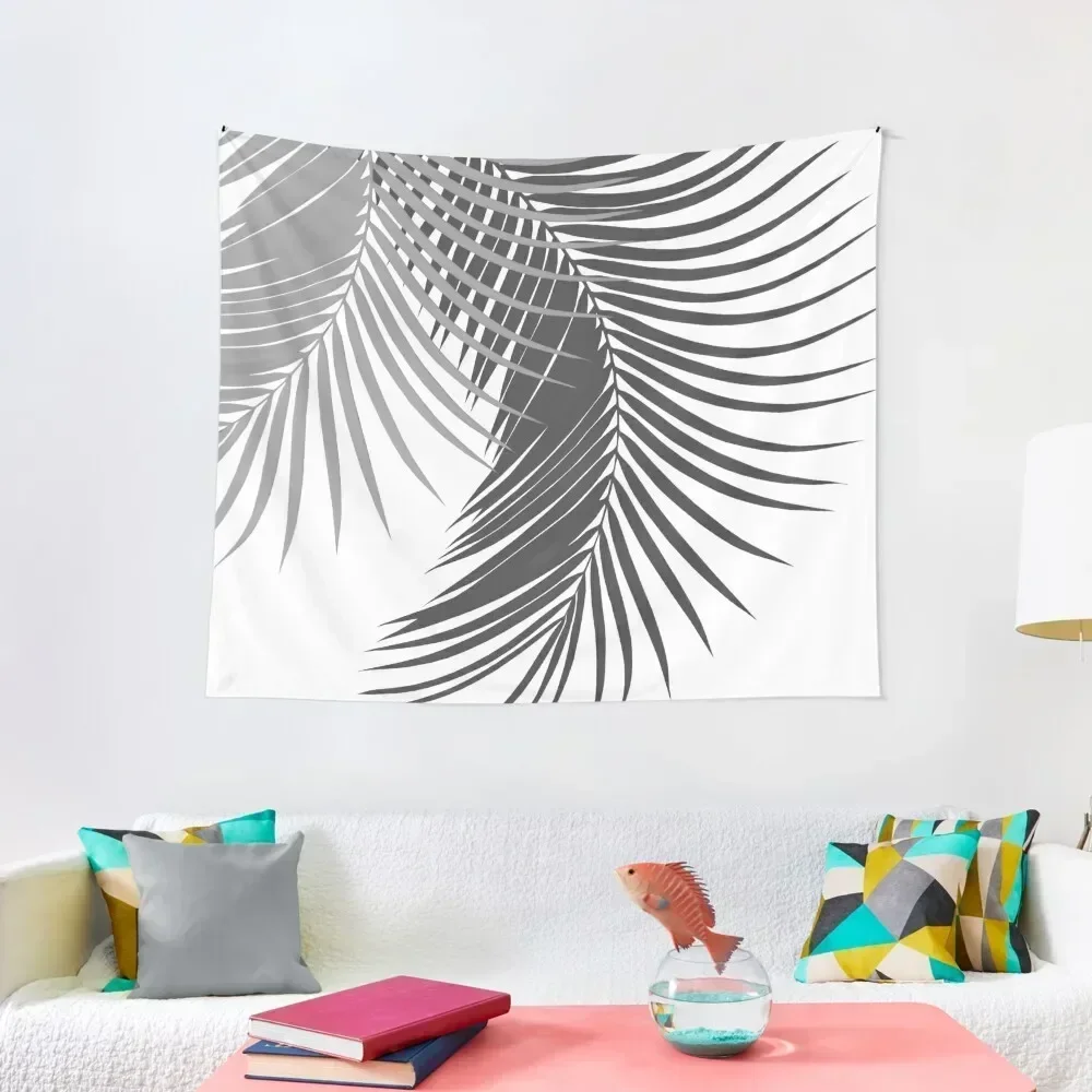 

Palm Leaves Soft & Dark Gray Vibes #1 #tropical #decor #art Tapestry Nordic Home Decor Home Decorations Aesthetic Tapestry