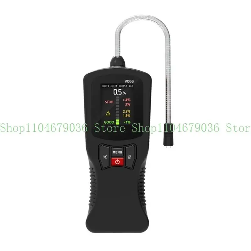 652F Brake Fluid Tester Car Brake Liquid Digital Tester Fit for DOT3 DOT4 DOT5.1 Accurate Oil Quality Check Sound Light Alarm