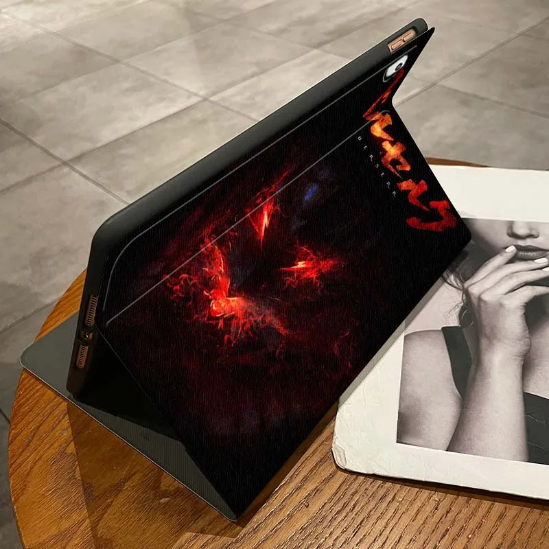 Anime Berserk Art Cool Per iPad Pro Air Mini 1 2 3 4 5 6 7 7th 8th 9th 10th 11th 10.2 9.7 10.5 10.9 11 12.9 Custodia per tablet da 13 pollici