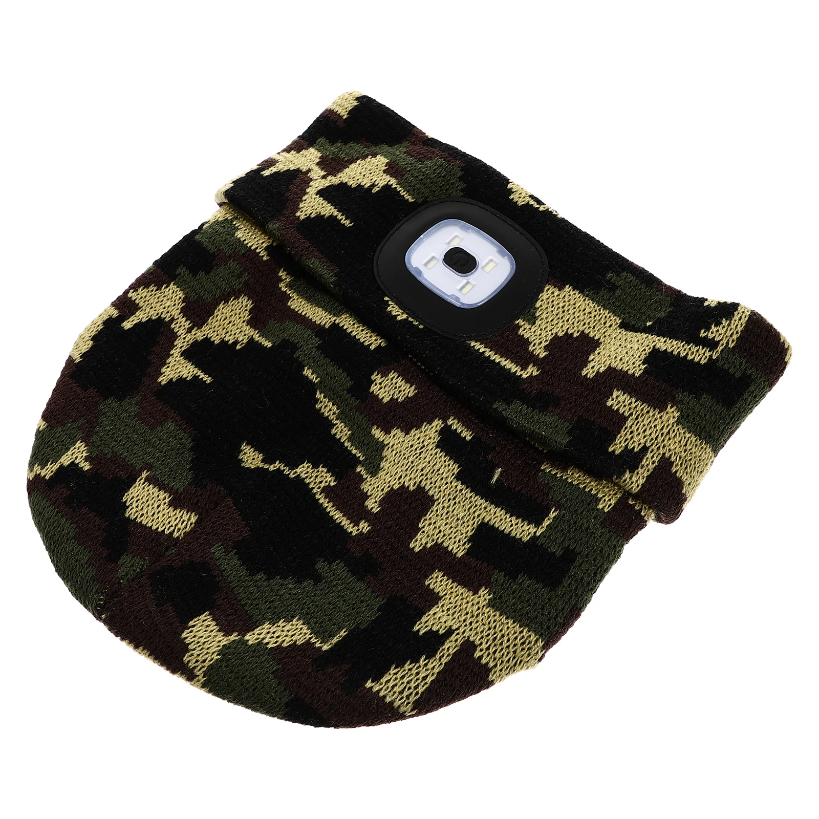 

LED Light Knitted Warm Comfortable Yarn Cap Creative Hat for Fishing Hiking Stylish Glow Walking
