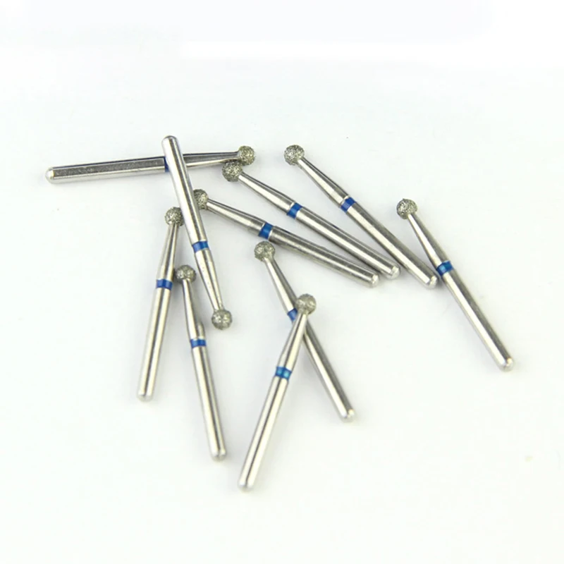 10Pcs/Lot Dental Diamond Burs Drill 39 Sizes 1.6mm for High Speed Handpiece Stomatology Department Dentistry Grinding Tools