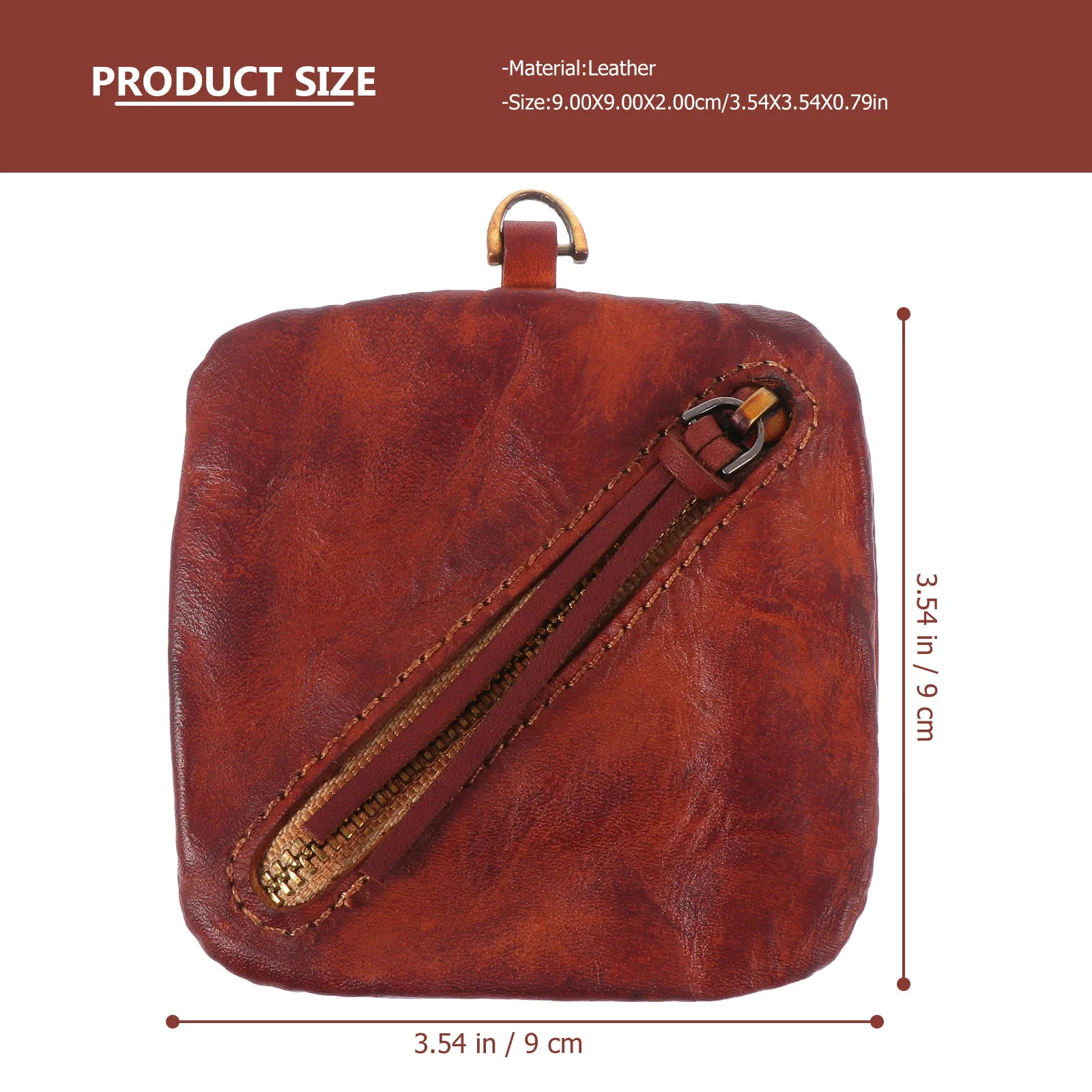 محفظة صغيرة أنيقة للعملات المعدنية، محفظة قصيرة مدمجة للرجال والنساء، حامل بطاقة الائتمان متعدد الوظائف، حقيبة تخزين المال #5