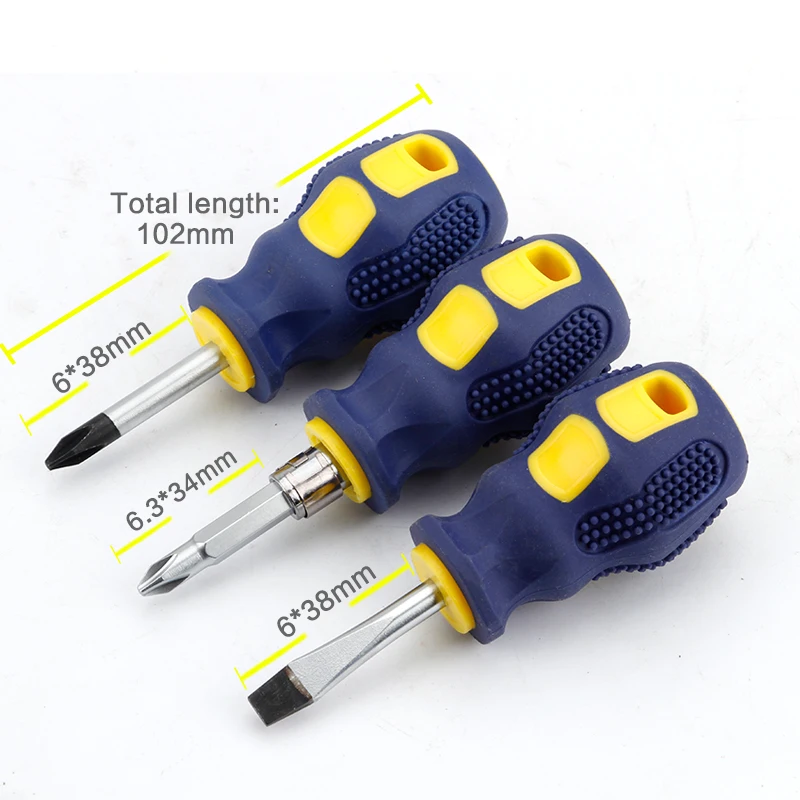 Slotted Screwdriver Set Mini Small Portable Radish Head Screwdriver Phillips Screwdriver Manual Hardware Tools