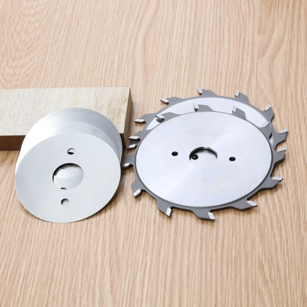 120mm  (12+12)T Scoring Saw Blade Woodworking Circular Disc for Panel Sliding Table Saw Wood MDF Cutting