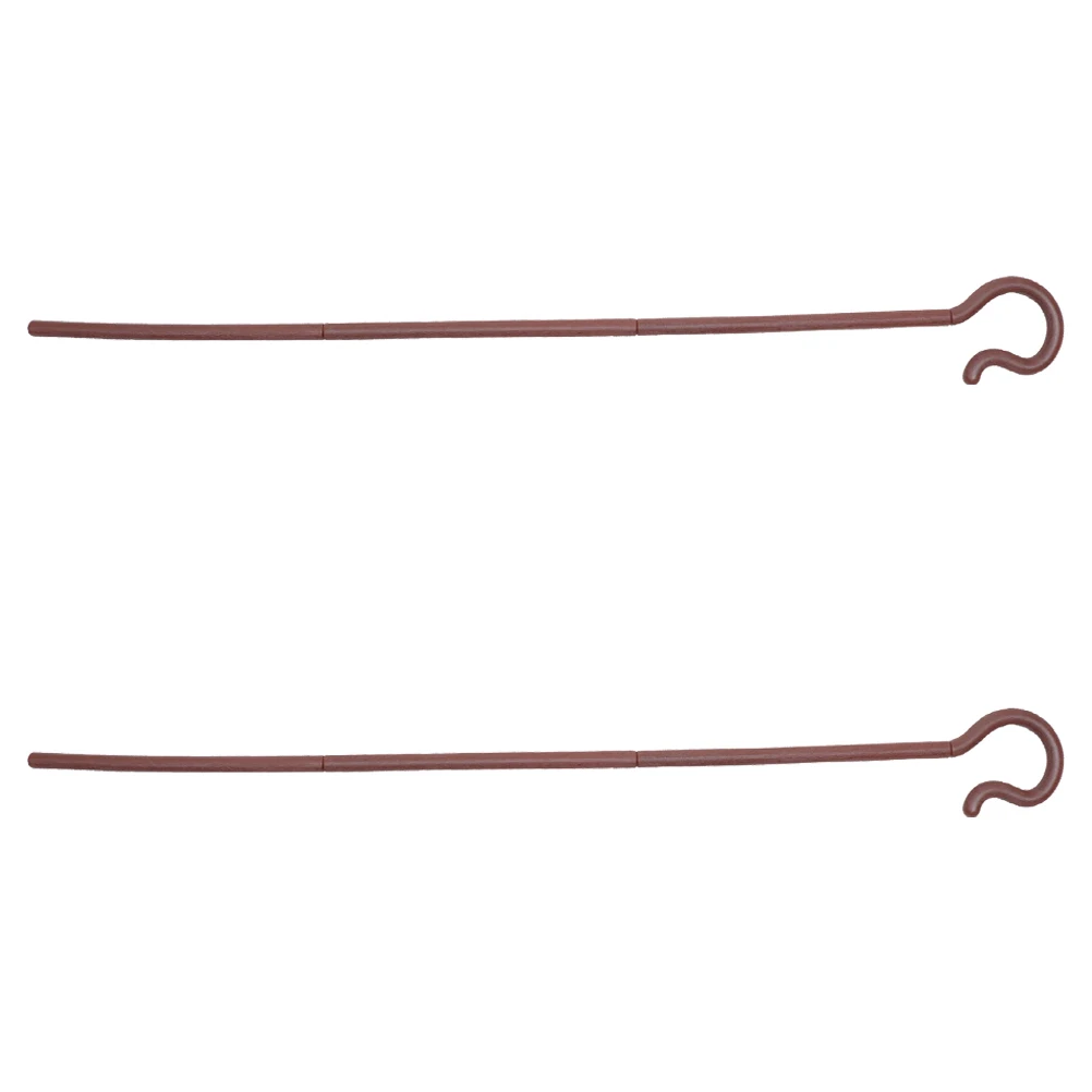 Bâtonnets à crochet pour personnel de berger, 2 pièces, bâton de marche en plastique pour Costume de fête d'halloween, accessoire de Cosplay, baguette de danse sur scène, sceptre