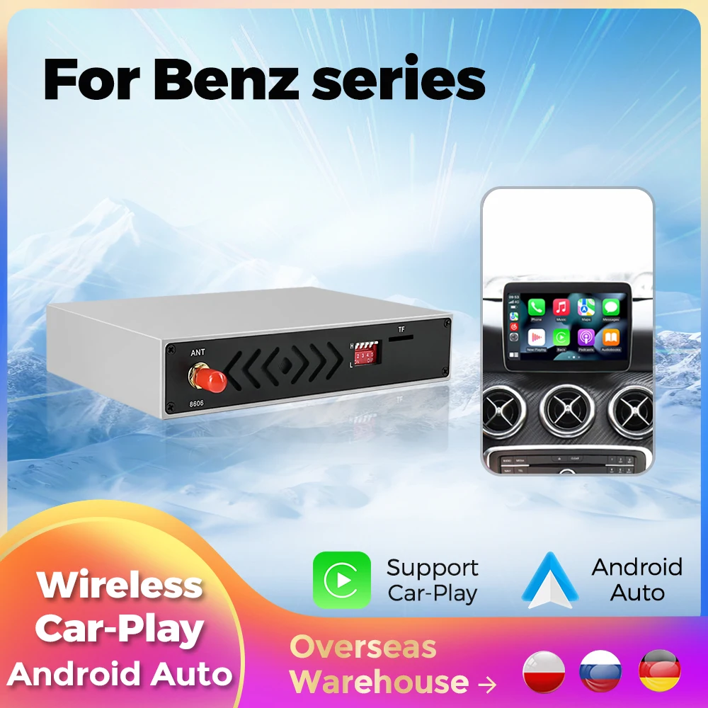 Navifly Wireless Carplay Android Auto Mirror Link Поддержка Mercedes Benz NTG5.0/4