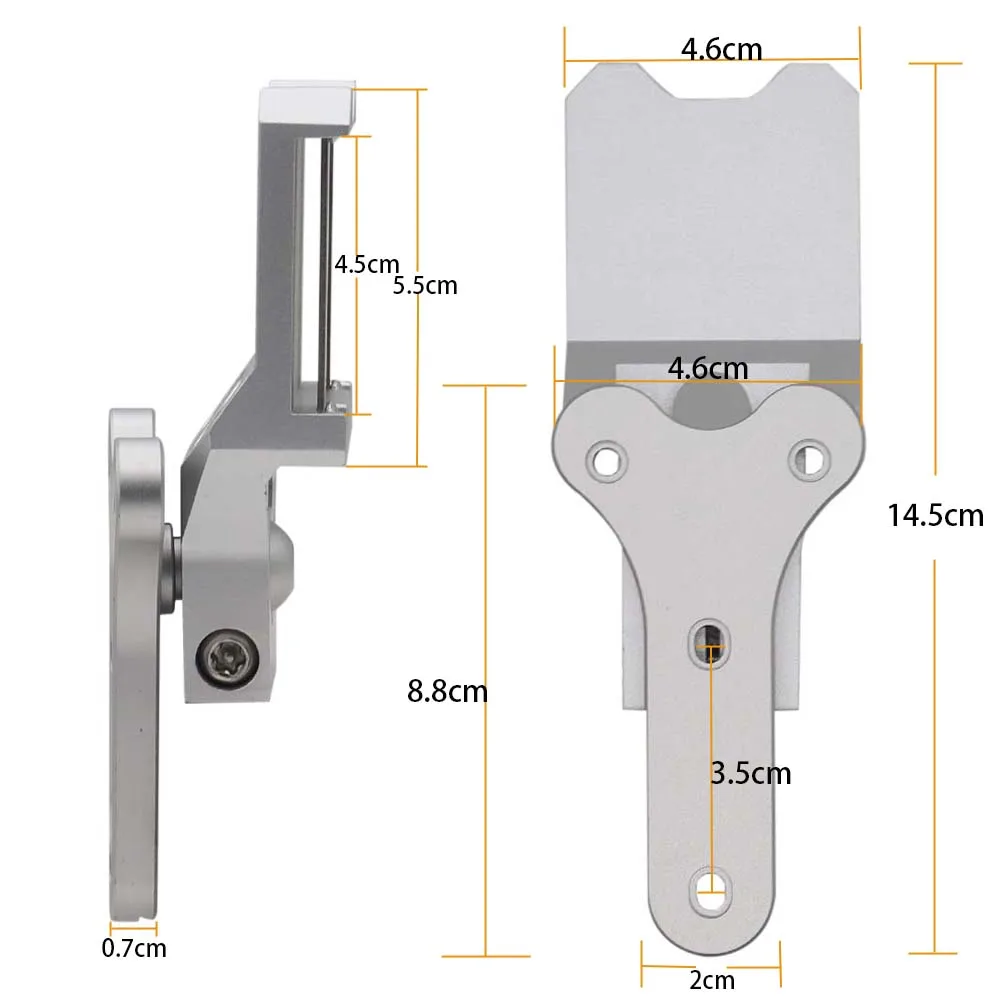 Verstellbare Bein-Trageplattform aus Aluminium, taktischer Y-Platten-Pistolenholster-Adapter für IPSC- und IDPA-Wettkampfhholster – Detail 5