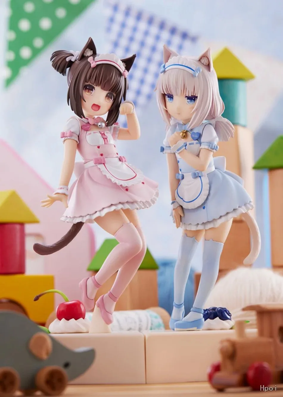 18CM Anime NEKOPARA Figur Chocola Und Vanille Nette Stand Animation Modell Spielzeug Geschenke Sammlung Dekoration Ornamente PVC – Detail 1