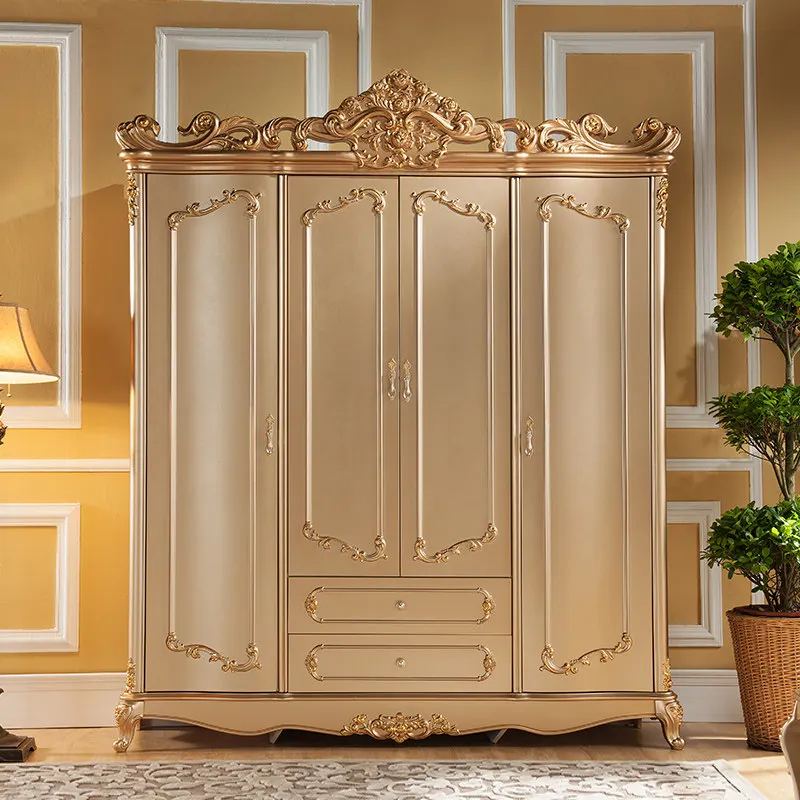 Decoration Heavy Wardrobes Closet Wooden Rack Long Sliding Saving Wardrobes Storage Adult Cute Guarda Roupas Furniture For Home