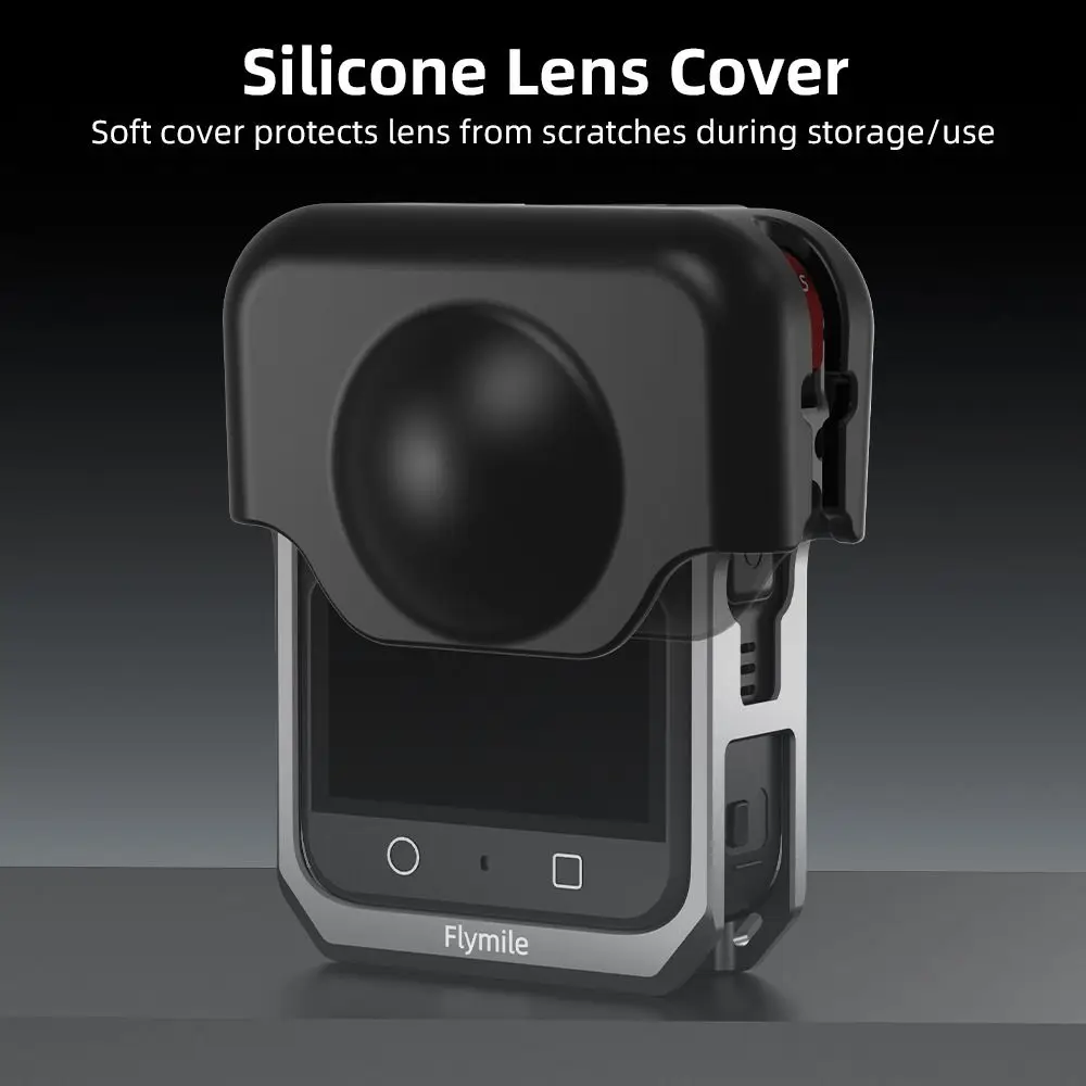 Aluminium Alloy Protective Frame Case Quick Release 1/4" Threads Expansion Metal Rabbit Cage with Lens Cap for DJI Osmo 360