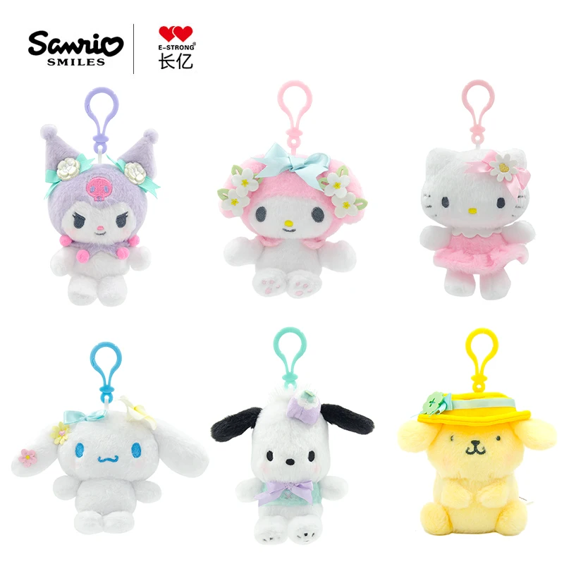 Genuine Sanrio Hangyodon Melody Kuromi Pendant Plush Toys Small Charms Sayuri Model Doll Stuffed Toys Girls Boys Birthday Gifts image 6