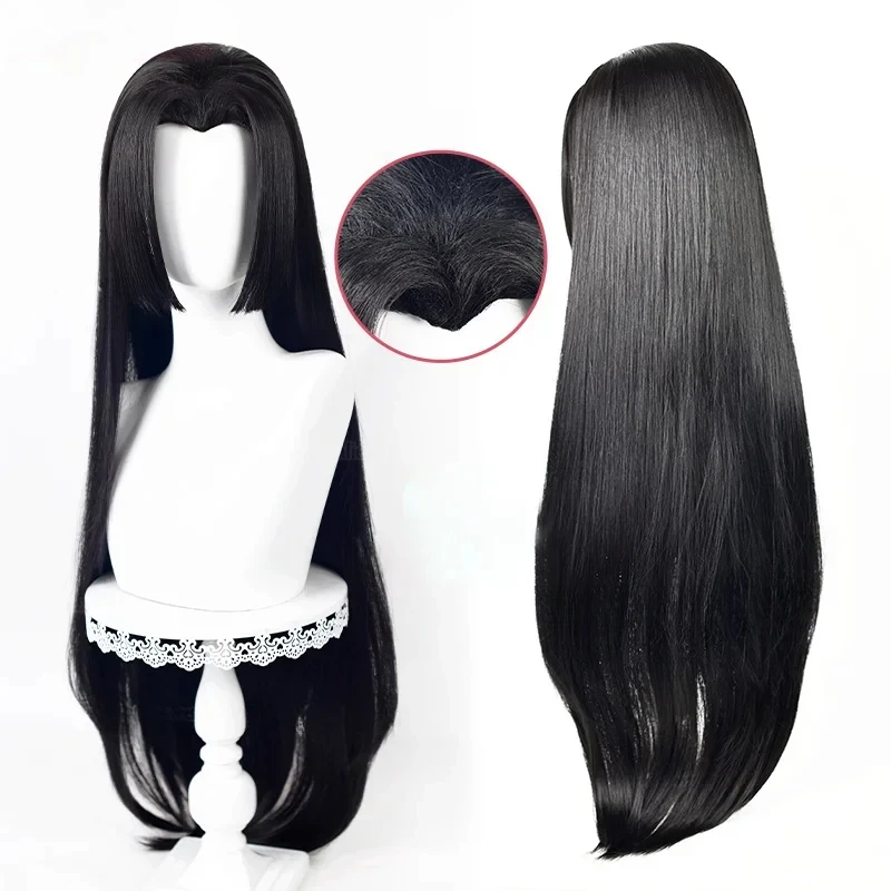 Anime Long Boa Hancock Cosplay Wig Boa Hancock Wigs Black Wig Heat Resistant Halloween Party Wigs