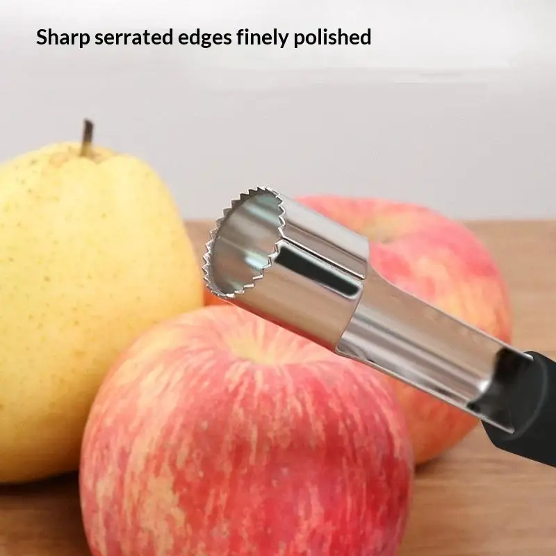 Corer Pitter Pear Bell Twist Fruit Stoner Easy Core Seed Remover Pepper Remove Pit Kitchen Tool Gadget view 4