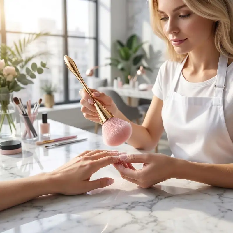 Nail Art Brush Soft Dust Remover for Manicure Cleaning Essential Beauty Accessory Salon and Home Tool