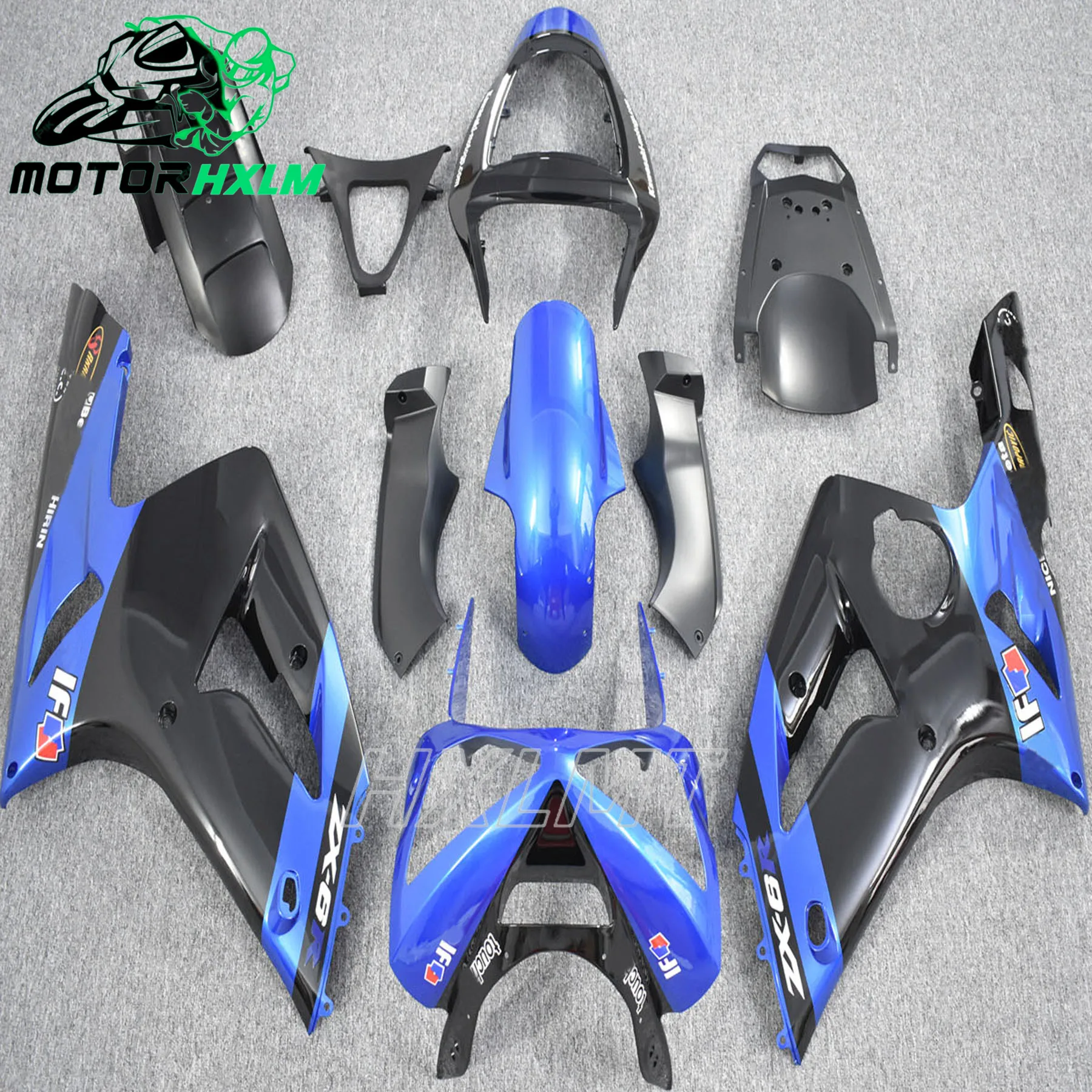 

For 636 ZX6R ZX-6R ZX6R 2003 2004 Motorcycle Fairing Kit ABS Injection Molded Body Full Body Kit Accessories
