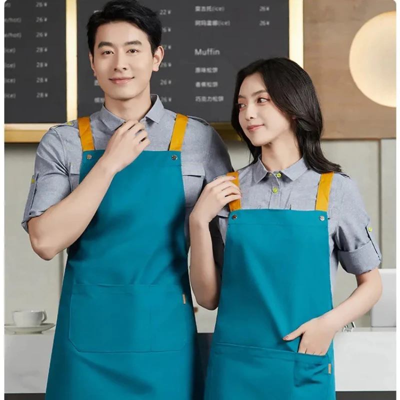 Tablier en toile à sangle pour hommes et femmes personnalisable avec motif de logo